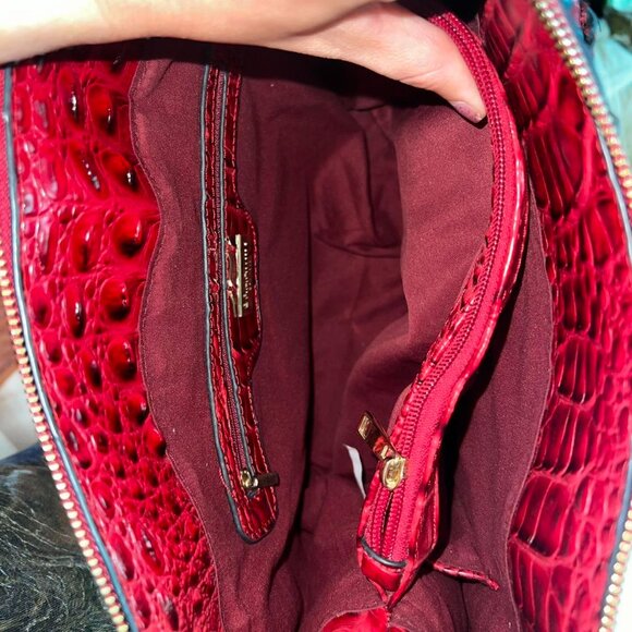 Red Authentic Brahmin Bag Tote Purse - Picture 7 of 8